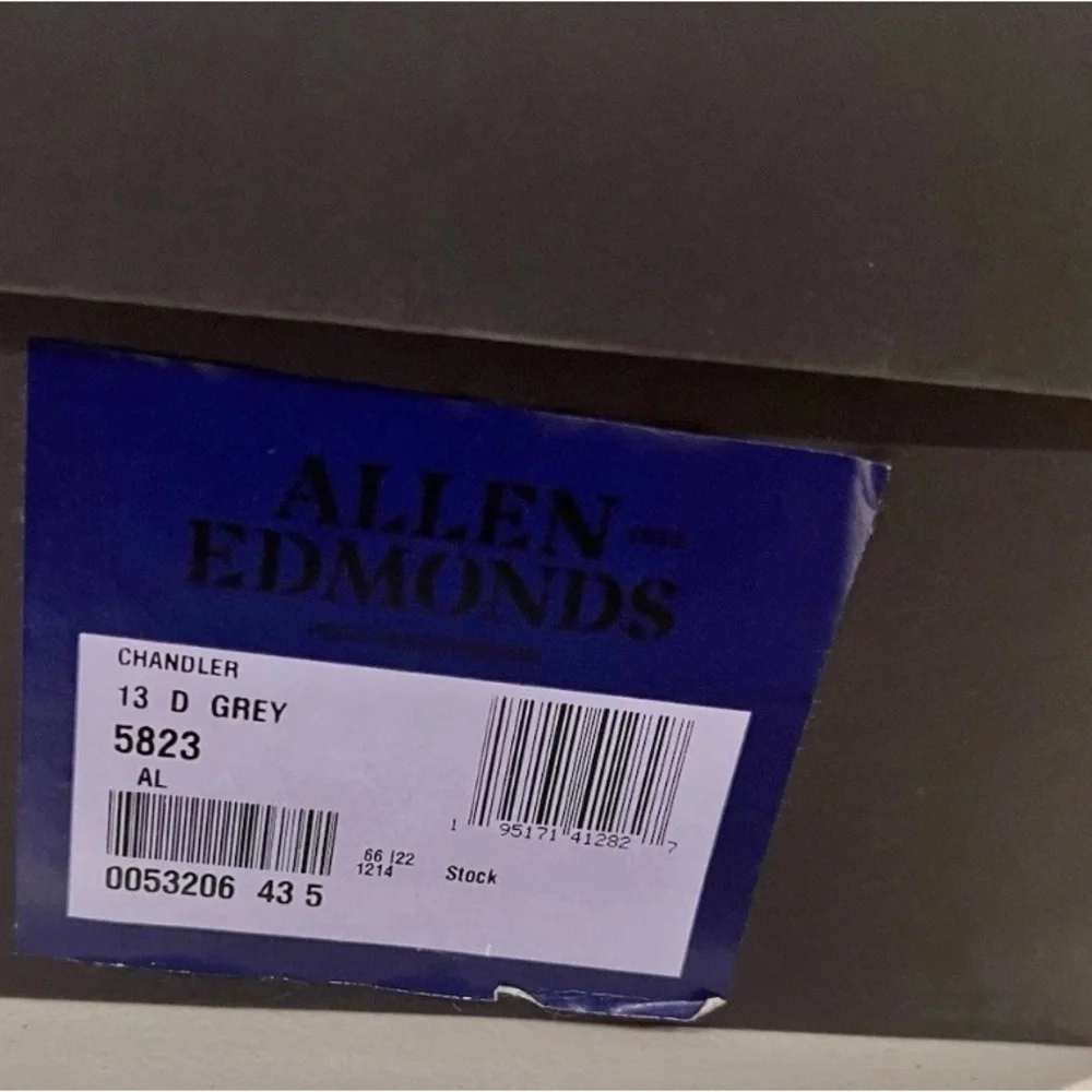 Allen Edmonds Men's Grey Suede Chandler Chukka Boots Size 13 D New